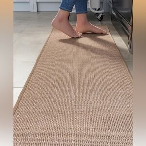 Brown Kitchen Rug Size 17x59 Can Be Used in Several Areas of the Home